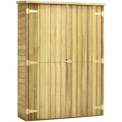 VIDAXL Cobertizo de herramientas de jardín - Madera de pino impregnada - 123x50x171 cm VIDAXL Cobertizo de herramientas de jardín - Madera de pino impregnada - 123x50x171 cm