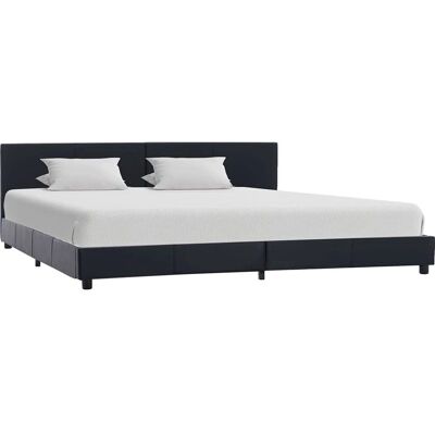 vidaXL Bettgestell Schwarz - 180x200cm - Modernes Robustes Polsterbett vidaXL Bettgestell Schwarz - 180x200cm - Modernes Robustes Polsterbett