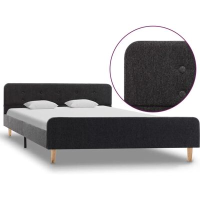 vidaXL Modell 284897 - Dunkelgraues Bettrahmen - 140x200 cm vidaXL Modell 284897 - Dunkelgraues Bettrahmen - 140x200 cm