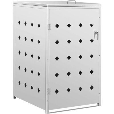 vidaXL Stainless Steel Waste Bin Enclosure - 240L vidaXL Stainless Steel Waste Bin Enclosure - 240L