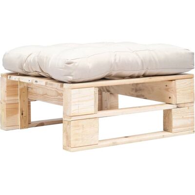 VidaXL Holz-Gartenottoman - Rustikale Vielzweck-Außenmöbel VidaXL Holz-Gartenottoman - Rustikale Vielzweck-Außenmöbel