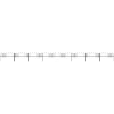 vidaXL Gartenzäun Steel Schwarz 13.6m - Gartenzäun vidaXL Gartenzäun Steel Schwarz 13.6m - Gartenzäun