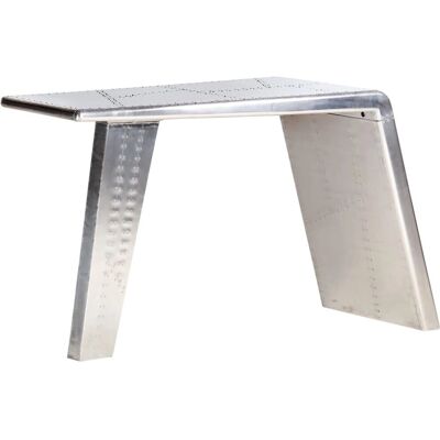 vidaXL Aviator Schreibtisch Silber Metall Flugzeugflügel-Optik - Schreibtisch vidaXL Aviator Schreibtisch Silber Metall Flugzeugflügel-Optik - Schreibtisch