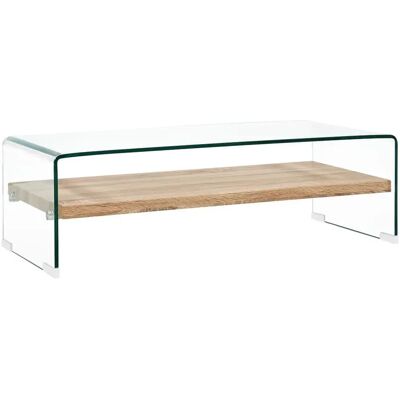 vidaXL 284743 Mesa de Café Vidrio Templado 98x45x31 cm vidaXL 284743 Mesa de Café Vidrio Templado 98x45x31 cm