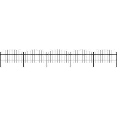 vidaXL Gartenzaun mit Speerspitzen Stahl (1-1,25) x 8,5 m vidaXL Gartenzaun mit Speerspitzen Stahl (1-1,25) x 8,5 m
