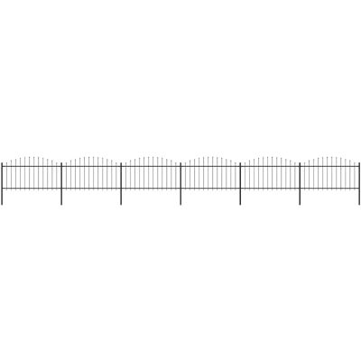 vidaXL Gartenzäun mit Speerspitzen Stahl - 10,2m - Gartenzäun vidaXL Gartenzäun mit Speerspitzen Stahl - 10,2m - Gartenzäun