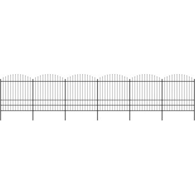 vidaXL Gartenzaun mit Lanzenspitzen Stahl - Gartenzaun 10,2m vidaXL Gartenzaun mit Lanzenspitzen Stahl - Gartenzaun 10,2m