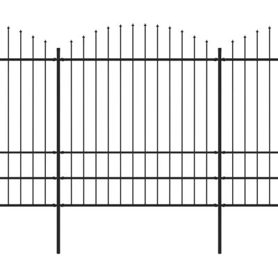 vidaXL Gartenzaun mit Speerspitzen Stahl - Gartenzaun vidaXL Gartenzaun mit Speerspitzen Stahl - Gartenzaun