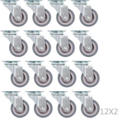vidaXL Kääntyvät pyörät 50 mm - Pyörät vidaXL Kääntyvät pyörät 50 mm - Pyörät