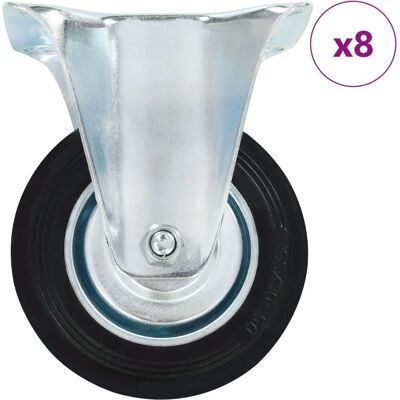 vidaXL 8 stk Faste hjul 100 mm - Hjul / Hjul vidaXL 8 stk Faste hjul 100 mm - Hjul / Hjul