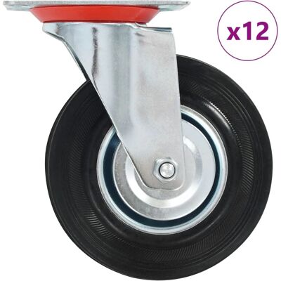 vidaXL 12 Stück Drehrollen für Möbel - Rollen vidaXL 12 Stück Drehrollen für Möbel - Rollen