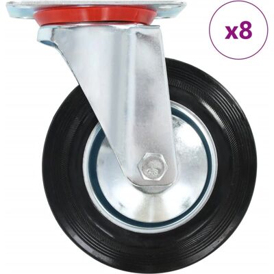 vidaXL 8 Stück Drehbare Rollen 160 mm - Rollen vidaXL 8 Stück Drehbare Rollen 160 mm - Rollen