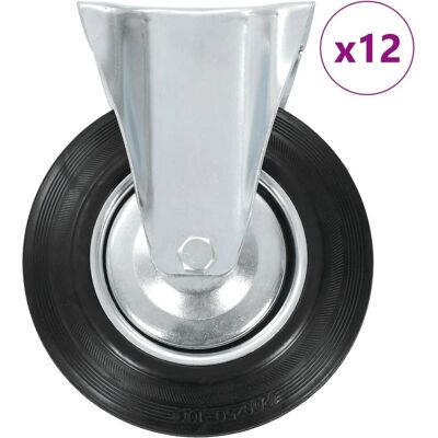 vidaXL 12 stk. Faste hjul 200 mm - Hjul vidaXL 12 stk. Faste hjul 200 mm - Hjul