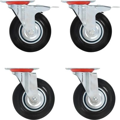 vidaXL 8 stk Svinghjul 125 mm - Svinghjul vidaXL 8 stk Svinghjul 125 mm - Svinghjul