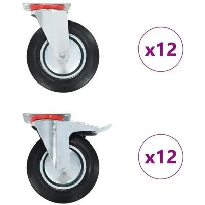 vidaXL Kääntyvät pyörät 200 mm - Pyörät vidaXL Kääntyvät pyörät 200 mm - Pyörät