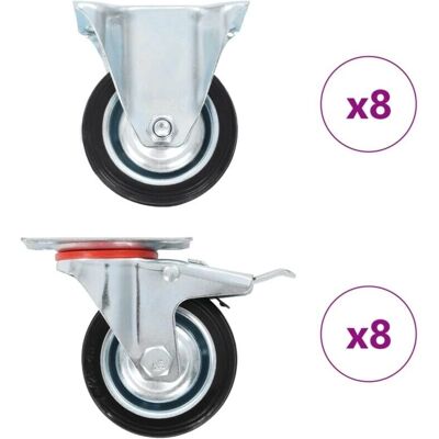 vidaXL 75 mm Rollen - Möbel- & Geräterollen vidaXL 75 mm Rollen - Möbel- & Geräterollen