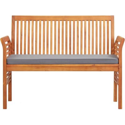 vidaXL Gartentisch 120cm aus Massivakazienholz mit Kissen vidaXL Gartentisch 120cm aus Massivakazienholz mit Kissen