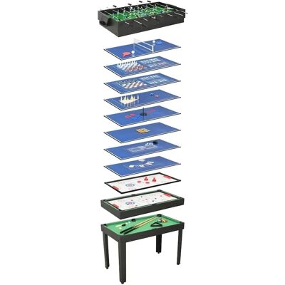 vidaXL 15-in-1 Multi Game Tisch - Schwarz vidaXL 15-in-1 Multi Game Tisch - Schwarz