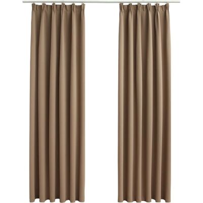 vidaXL 2x Tende oscuranti Taupe - Tende vidaXL 2x Tende oscuranti Taupe - Tende