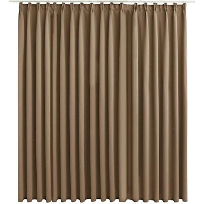 Tenda oscurante con ganci vidaXL Taupe - Copertura finestra Tenda oscurante con ganci vidaXL Taupe - Copertura finestra
