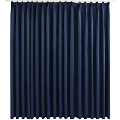 vidaXL Verdunkelungsvorhang mit Haken Blau - Vorhang vidaXL Verdunkelungsvorhang mit Haken Blau - Vorhang