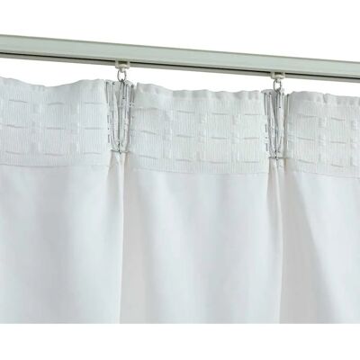 vidaXL 2 Tende oscuranti con ganci Bianco avorio 140x245cm - Tende vidaXL 2 Tende oscuranti con ganci Bianco avorio 140x245cm - Tende