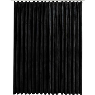 vidaXL Pimentäväverho - Samettinen musta - 290x245 cm - Verho vidaXL Pimentäväverho - Samettinen musta - 290x245 cm - Verho