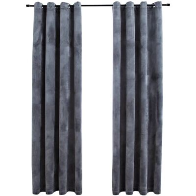 vidaXL Blackout Curtains Anthracite - 2 pcs 140x175cm vidaXL Blackout Curtains Anthracite - 2 pcs 140x175cm