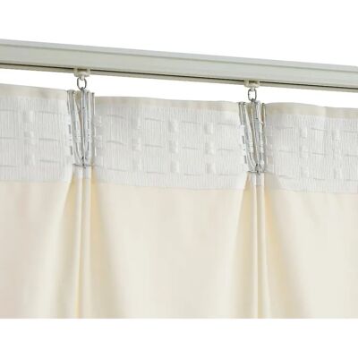 Rideaux occultants en velours crème vidaXL 2 pcs 140x225cm Rideaux occultants en velours crème vidaXL 2 pcs 140x225cm