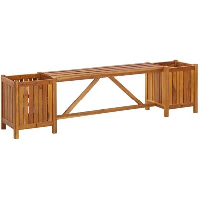 HOD Health&Home Ławka ogrodowa - 150X30x40 Cm - Z 2 donicami HOD Health&Home Ławka ogrodowa - 150X30x40 Cm - Z 2 donicami