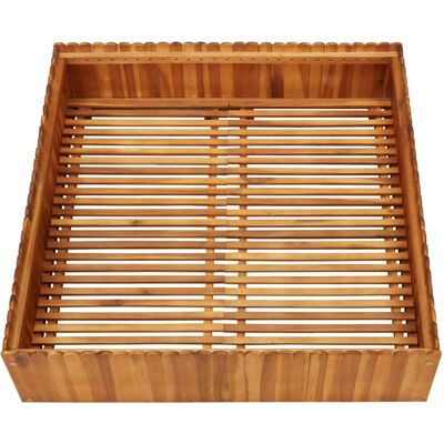 vidaXL Garten Hochbeet - Akazienholz - 100x100x25 cm vidaXL Garten Hochbeet - Akazienholz - 100x100x25 cm