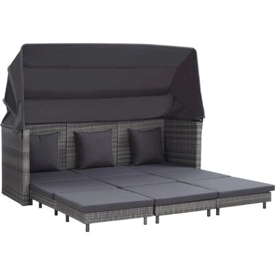 vidaXL Nova - Sofá cama extensible de 3 plazas con toldo - Sofá cama vidaXL Nova - Sofá cama extensible de 3 plazas con toldo - Sofá cama