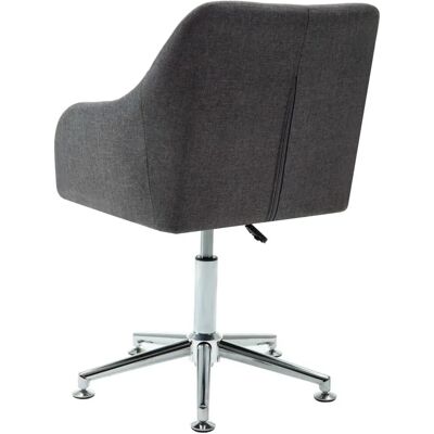 vidaXL - Sedia da ufficio girevole - Tessuto grigio scuro - Sedia vidaXL - Sedia da ufficio girevole - Tessuto grigio scuro - Sedia