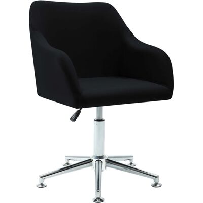 vidaXL - Office Chair - Schwarz - Stoff - Bürostuhl vidaXL - Office Chair - Schwarz - Stoff - Bürostuhl