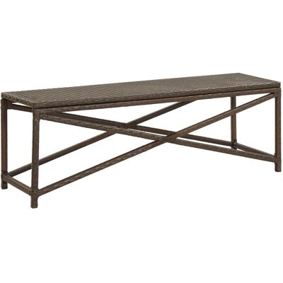 vidaXL Gartenbank 120 cm Poly Rattan Braun - Gartenbank vidaXL Gartenbank 120 cm Poly Rattan Braun - Gartenbank