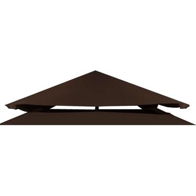 Bâche de toit de pavillon marron 3x3 m vidaXL avec extracteur de cheminée - Publicité Bâche de toit de pavillon marron 3x3 m vidaXL avec extracteur de cheminée - Publicité