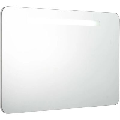 vidaXL Badeværelsesskab med LED-spejl og vask vidaXL Badeværelsesskab med LED-spejl og vask