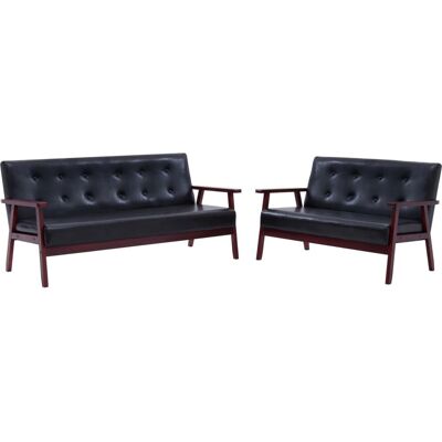 VidaXL 278396 Sofa - Schwarz VidaXL 278396 Sofa - Schwarz
