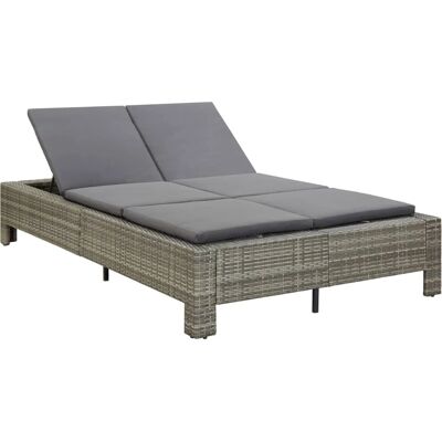 VidaXL outdoor bed - Gartenbett, grau, verstellbar, langlebig VidaXL outdoor bed - Gartenbett, grau, verstellbar, langlebig