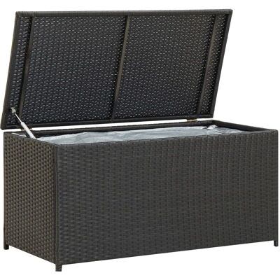 vidaXL Skrzynia Ogrodowa 100×50×50cm - Czarna vidaXL Skrzynia Ogrodowa 100×50×50cm - Czarna