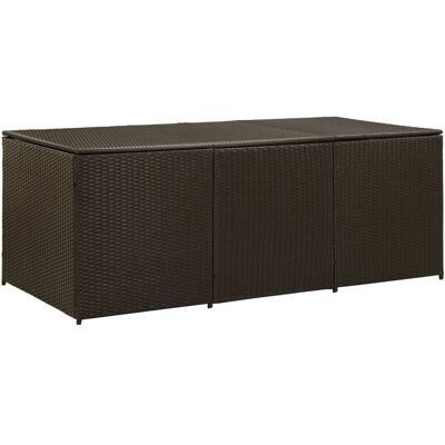 vidaXL Baú de Jardim 180×90×75cm - Marrom vidaXL Baú de Jardim 180×90×75cm - Marrom