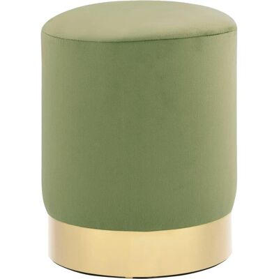 vidaXL Senfgelbes und Gold Velvet Hocker - Möbel vidaXL Senfgelbes und Gold Velvet Hocker - Möbel