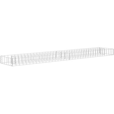 vidaXL Verhoogde Tuinbak van Gaalvaniseerd Staal 180x30x10 cm - Tuinafsluiting vidaXL Verhoogde Tuinbak van Gaalvaniseerd Staal 180x30x10 cm - Tuinafsluiting