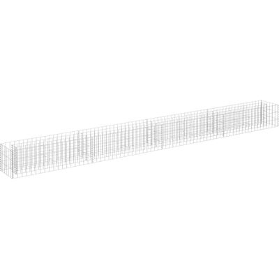 vidaXL Verzinkter Stahl Gabion Hochbeet 360x30x30 cm vidaXL Verzinkter Stahl Gabion Hochbeet 360x30x30 cm