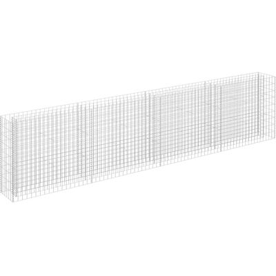 vidaXL Cama Elevada de Gabbiona en Acero Galvanizado - Cama Elevada vidaXL Cama Elevada de Gabbiona en Acero Galvanizado - Cama Elevada