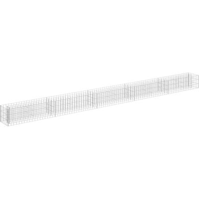vidaXL Bac à Jardin Élevé en Acier Galvanisé 450x30x30 cm vidaXL Bac à Jardin Élevé en Acier Galvanisé 450x30x30 cm