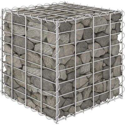 vidaXL Stahlseil Würfel Gabion Hochbeet - Gartenmodell vidaXL Stahlseil Würfel Gabion Hochbeet - Gartenmodell
