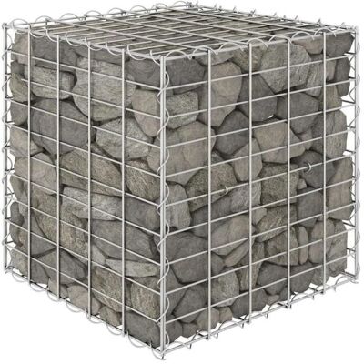 vidaXL Cubo Gabione Letto da Giardino in Acciaio 50cm - Letto da Giardino Elevato vidaXL Cubo Gabione Letto da Giardino in Acciaio 50cm - Letto da Giardino Elevato