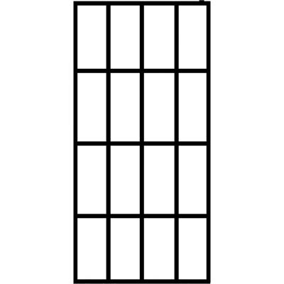 vidaXL Schwarzes 140x195 cm Walk-in Duschabtrennung - Walk-in Duschabtrennung vidaXL Schwarzes 140x195 cm Walk-in Duschabtrennung - Walk-in Duschabtrennung