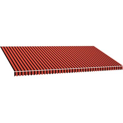 vidaXL Sonnenschutz Canvas Orange Braun 600x300cm - Sonnenschutz vidaXL Sonnenschutz Canvas Orange Braun 600x300cm - Sonnenschutz